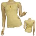 Ladies Fashion Scoop Neck Ruffled Sleeve Top