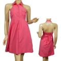 Ladies A-Line Wide Spread Collar Halter Dress