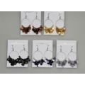Wire Round With Spangle Drop Earrings