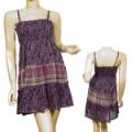 Ladies Fashion Smocked Spaghetti Strap Short Dress