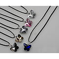 Ladies Fashion Crystal Butterfly Necklace