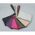 Ladies Fashion Pu Leather Key Chain Coin Bag