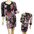 Ladies Long Sleeve Oval Neck Loose Fit Dress
