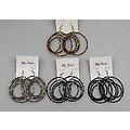 Ladies Fashion Acrylic Seed Bead Mul-Rnd Earrings