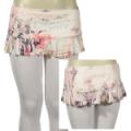 Ladies Fashion Mini Skirt With Ruffled Bottom