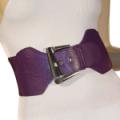 Ladies Fashion Thick Square Buckle Elastic Belt