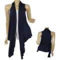 Ladies Cardigan Jacket W/Draped Shawl Collar