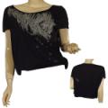 Ladies Round Neck Short Sleeve Loose Fitted Top