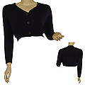 Ladies Long Sleeve V-Neck 3 Button Cardigan