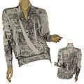 Ladies Long Sleeve Deep V-Neck Shawl Collar Top
