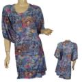 Plus Size Ladies 3/4 Sleeve Scoop Neck Dress