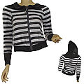 Ladies Fashion Long Sleeve Hooded Jacket W/Zipper