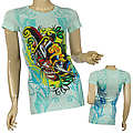Ladies Fashion Short Sleeve Round Neck Basic Tank