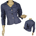 Ladies Fashion Long Sleeve Clover Field Neckline