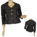 Ladies Fashion Long Sleeve Clover Field Neckline