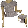 Ladies Fashion Scoop Neck Short Sleeve Top