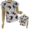 Ladies Boat Neck Short Sleeve Top W/Gathered Sides