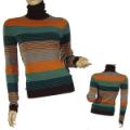 Ladies Fashion Long Sleeve Turtle Neck Top