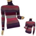 Ladies Fashion Long Sleeve Turtle Neck Top