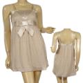 Ladies Fashion Spaghetti Strap Bubble Dress