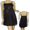 Ladies Fashion Spaghetti Strap Bubble Dress