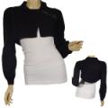 Ladies Fashion Long Sleeve Cropped Jacket