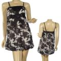 Ladies Fashion Spaghetti Strap Bubble Dress