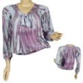 Ladies Fashion Long Sleeve Round Neck Top