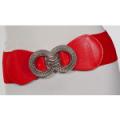 Ladies Fashion O-Knot Bk Elastic Belt