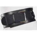 Ladies Fashion Braided Square Bk Elastic Belt