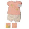 Newborn Girls 2 Piece Top and Shorts Set