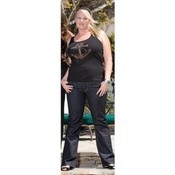 Plus Size Black Anchor Tank