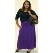 Plus Size Long Flowing Boho Skirt