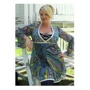 Sexy V-Neck Tunic Plus Size Top