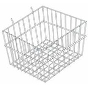 Wire Baskets For Slatwalls (White)