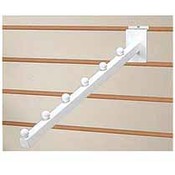 6-Ball Waterfall Square Tube For Slatwall (White)
