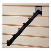 6-Ball Waterfall Square Tube For Slatwall (Black)
