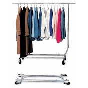 Collapsible Salesman Rolling Racks (Chrome)