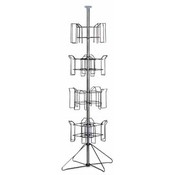 4-Tier Floor Standing Literature Rack (Chrome)