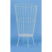 Wire Dump Basket- 24"H (White)