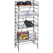 Adjustable 4 Shelf Wire Rack (Black)