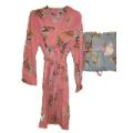 Women's Polar Fleece Owl Bathrobe