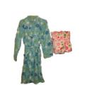 Women's Plus Size Snow Flake Plus Robe Set