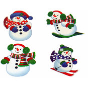Glitter Snowman Tattoos