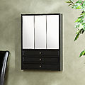 3-Panel Swivel Wall Mount Jewelry Mirror