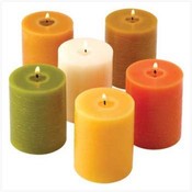 Earthtone Pillar Candles