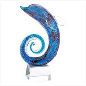 Art-glass Dolphin Sculpture