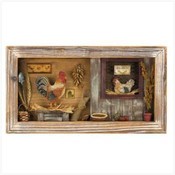Country Henhouse Shadow Box
