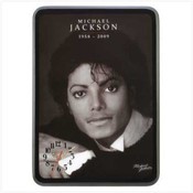 Michael Jackson Portrait Clock