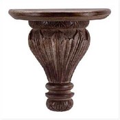 Wood Carved Shelf Sconces